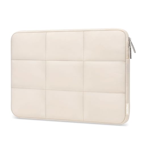MOSISO 13-14 inch puffy laptop sleeve, Sand