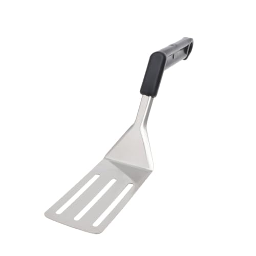 ARTSEWPLY Edelstahl Pfannenwender mit Schlitzen Kleiner Steakwender Ergonomischer Küchenhelfer zum Wenden von Fleisch Fisch und Gemüse Spülmaschinengeeignet Hitzebeständig...