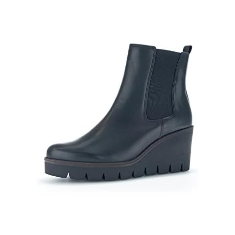 Gabor Womens 781.27 Ubique Leather Wedge Heeled Chelsea Boots 6 UK Cover