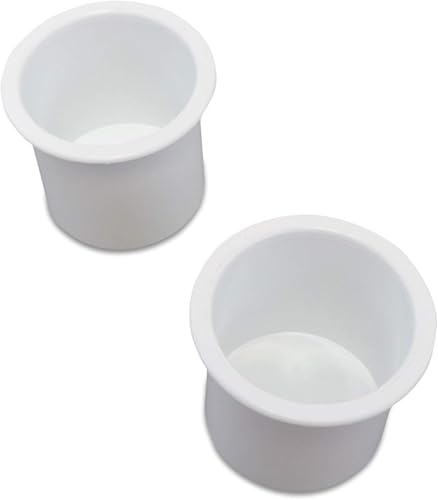 Portavasos plástico muy pequeño blanco universal miniatura 4