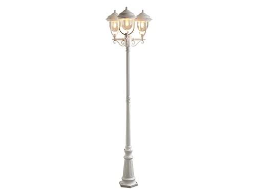 Außenbeleuchtung LED Mastleuchte, Laternen Kandelaber 3-flammig im...