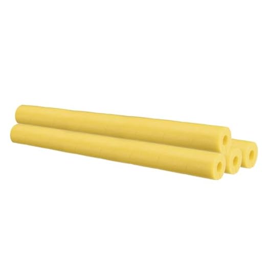 PATIKIL Pipe Insulation Foam Tube, 4Pcs 25" Lx1 IDx0.75 T No Adhesive Pole Wrap Pipe Cover Pool Noodles Multi-Purpose Soft Foam Tubing for Handle Outdoor Swimming Pool, Water Pipes, Yellow