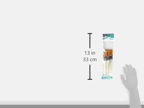 Pebeo Yellow Polyamide Spalter Brushes, 3-Pack