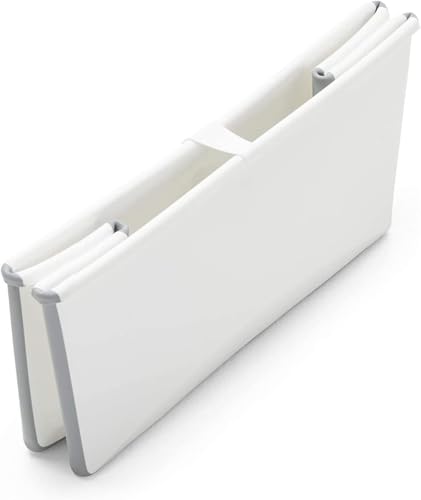 Image of Stokke Flexi Bath XL Bundle, White - Roomy Folding Baby Bathtub + Newborn Support - Lightweight Construction and Easy to Store - Ideal for Children from 0-6 Years