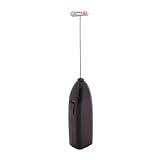 LYOR - Mini Mixer Misturador Elétrico para Bebidas - Inox e Plástico Preto - Eficiente e Compacto para Batidas e Misturas Rápidas