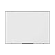 BoardsPlus Economy Magnetisches Whiteboard, 118 x 88 cm mit lackierter, trocken abwischbarer Stahloberfläche und Rahmen aus schwarzer Tech-Legierung