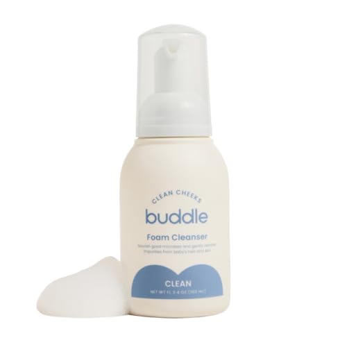 Image of Buddle Clean Cheeks Baby Micellar No-Rinse Foam Cleanser with Chamomile, Witch Hazel, Arnica Montana, Skin Barrier Supporting, 3.4oz