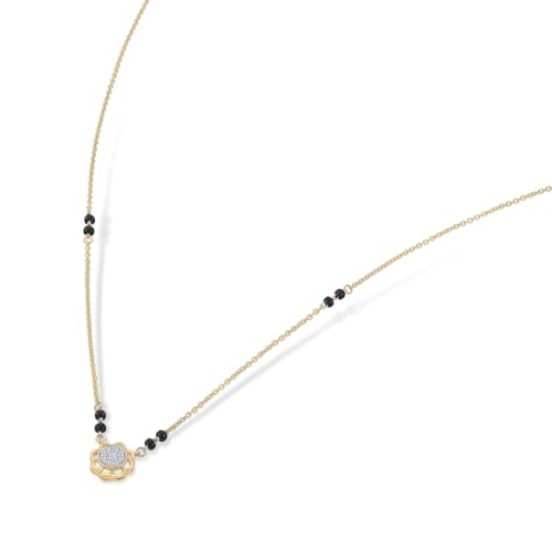 Image of PNG Jewellers Signature Bliss Diamond & Gold Modern Mangalsutra For Women