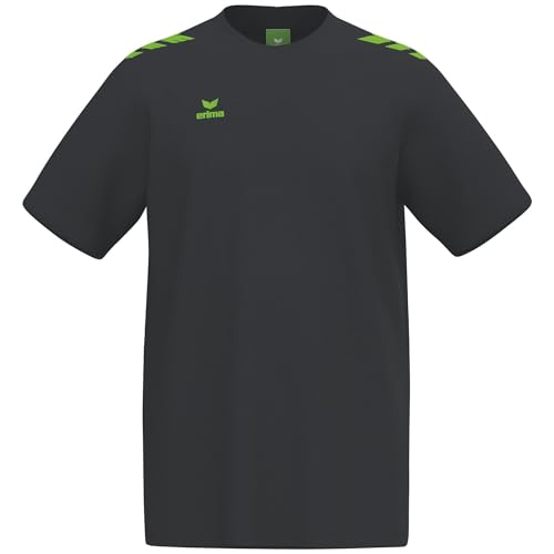 Erima Camiseta Unisex para niños CMPT 3 Wings (2082555), Negro/Verde Gecko, 140
