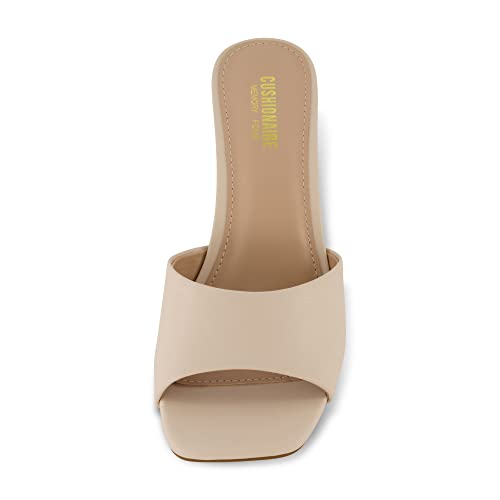 CUSHIONAIRE Women's Evie One Band Dress Sandal +Memory Foam And Wide Widths Available3