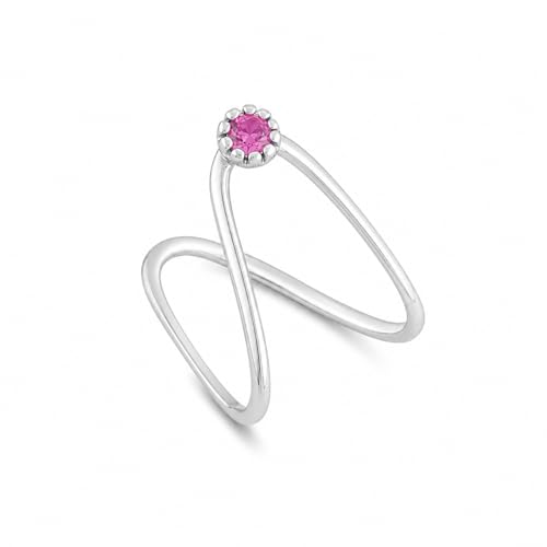Image of Quirksmith 925 Sterling Silver Gulal Radiant Vanki Ring /Vanki Rings with 925 Stamp And Certificate Of Authenticity /Gift for women