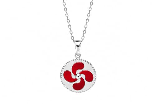 Pendentif Lauburu en argent et agate, le cadeau idéal de protection