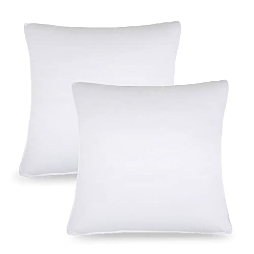 Set 2 Almohadas Cuadradas 71 cm de Poliéster Blanco miniatura 2