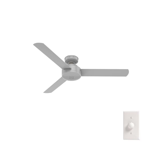 Image of Hunter Presto, Indoor, Ceiling Fan, No Light, Modern, 52 inch, Dove Grey