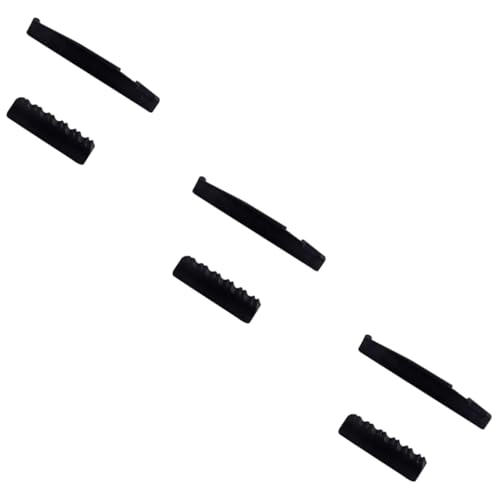 Abaodam Pcs Guitar Bone Nut and Saddle Set for Easy Replacement Your Guitar Black Enhance Playability and Sound