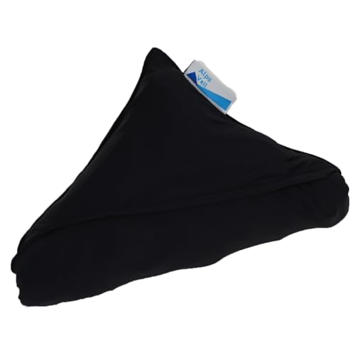 強冷感 真夏のアルプスベール UVカット率99.9% 熱中症&日焼け止め対策 速乾 吸湿 ドライにベタつき無しの 超軽量 ブランケット トロリと優しい肌ざわり 手のひらサイズ 防災用品 AlpsVeil CARESTAR (コールドブラック, Mサイズ)