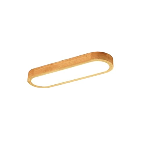 Lámpara de Techo con Luces LED lineales de Madera Moderna, Estilo rústico, Estilo Granja, Tira Larga, Montaje Empotrado, Ideal para Pasillo, Bar, baño, Cocina, Entrada, Porche (300