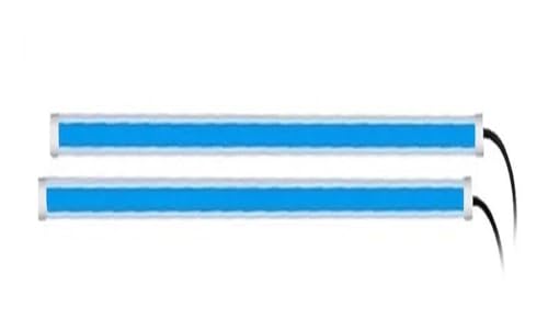 PBCGTFHJK Motorcycle Turn Lights L-ed Daytime Running Lights Tail Light DRL Decoration Strip Brake Flowing Light(45cm 1Pair Type B)