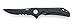 CRKT Seismic EDC Folding Pocket Knife: Heavy Duty Everyday Carry, Black Blade, Flipper Open, Deadbolt Button Lock, IKBS Ball Bearing Pivot, G10 Handle, Deep Carry Pocket Clip 5401K