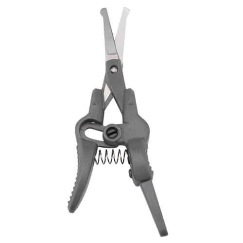 Garneck 4個 鼻毛はさみ点 メンズ レディース用ステンレス製丸頭 設計 耐久性と滑り止めグリップ付き コンパクトで旅行や携帯に