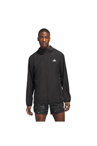adidas Hombre Run It Stripes Jacket, Black, S