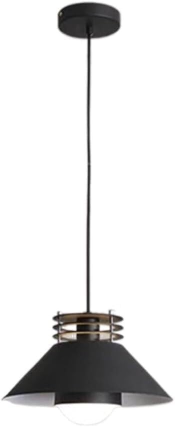 Suspension plafond japonais avec lampe suspendue 1 tête abat-jour métal coloré