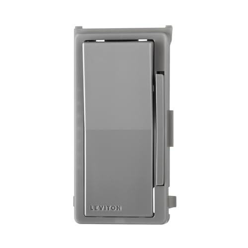 Image of Leviton Color Change Faceplate Only - Compatible with Decora Smart and Decora Digital Switches (Switch Not Included), DDKIT-SG, Gray