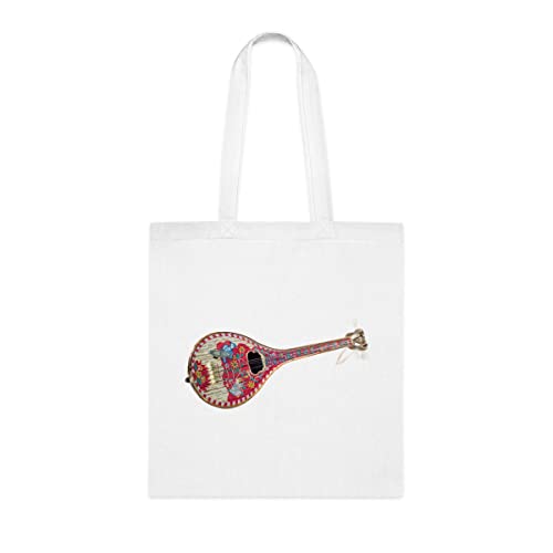 Sacola de instrumento musical, presente de sacola de instrumentos musicais, bolsa de ombro para instrumentos musicais, ideia de de Natal, Branco