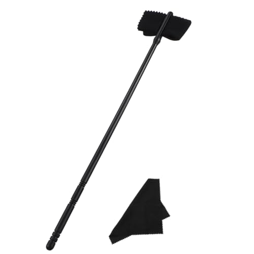 NULYLU Flute Cleaning Tools Plastic Rod and Cleaning Cloth Set Essential for Flute Care and Preservation