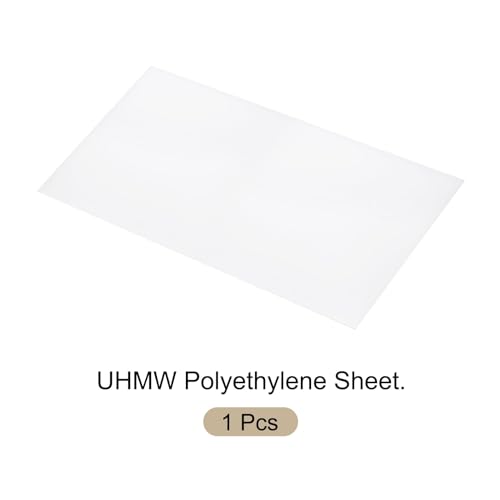Image of 24 x 48 Inch UHMW Polyethylene Sheets, 1 /8 Inch Thick Ultra High Molecular Weight White Plastic Sheet [for Home, Industrial]