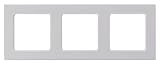 Abmessung: 83x225 mm PEHA 00171811 Aura Kombi-Rahmen 3-Fach, alu