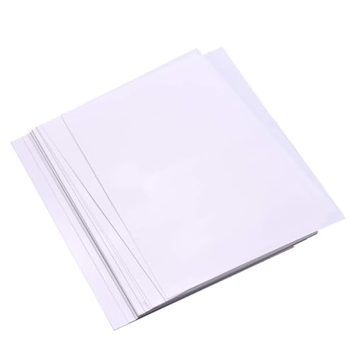 Film rétractable blanc jet d'encre de qualité supérieure pour bijoux DIY 21x29 cm