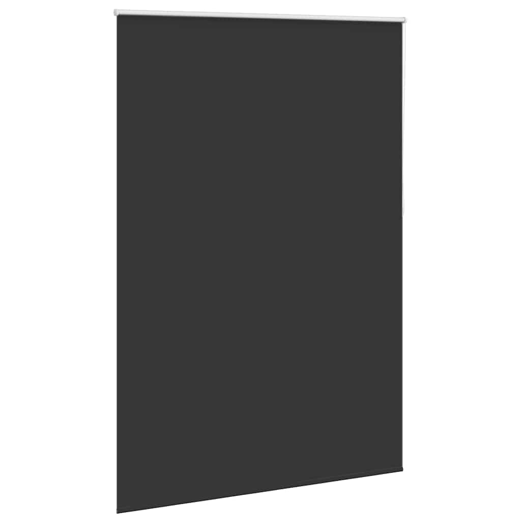 Tenda a rullo oscurante nero 160x230 cm in tessuto poliestere con rivestimento termico, regolabile con catenella bianca, ideale per camera, ufficio, isolamento termico e privacy
