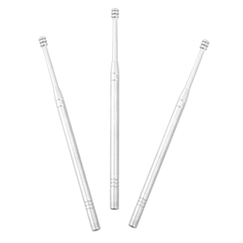 FIXOSHEE Juego 3 Pinzas de Acero Inoxidable en Espiral para Eliminar Cerumen, Limpiador de Oídos Metálico Portátil para Adultos, Herramienta Segura para Cuidado y Limpieza del Oído
