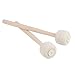 2 Pcs Wool Felt Wooden Drum Stick, Drum Stick Drum Mallet Percussion Instrument Accessories Part for Drums