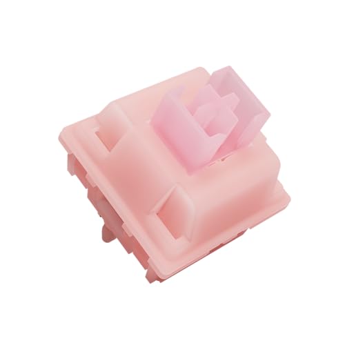 Image of OOCTPK Chilkey WS Pink Pearl Linear Mechanical Keyboard Switches, Pre Lubed 5 Pins Keyboard Switch Set with POM Stem, PA Housing for Gaming DIY Keyboard (35Pcs)