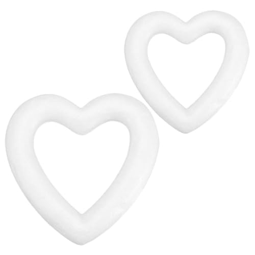 HOODANCOS Create Your Own Heart Decor 2 Pack of Foamy Heart Shapes for Craft Party Supplies