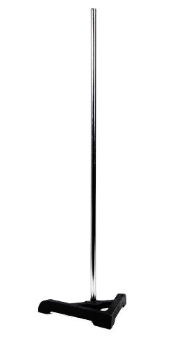 American Educational Cast Iron Support Ring Stand with Triangular Base, 7-3/4