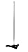 American Educational Cast Iron Support Ring Stand with Triangular Base, 7-3/4" Legs, 7/16" Diameter x 23" Length Rod Size