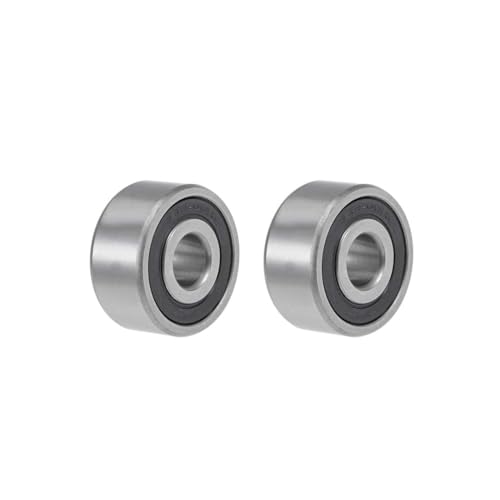 TA-VIGOR 2Pcs 62200-2RS Deep Groove Ball Bearings, Z2 10mm x 30mm x 14mm Double Sealed Industrial Bearings, Chrome Steel P0(ABEC1) Skateboard Bearings for Motor Electrical Instrument Equipment