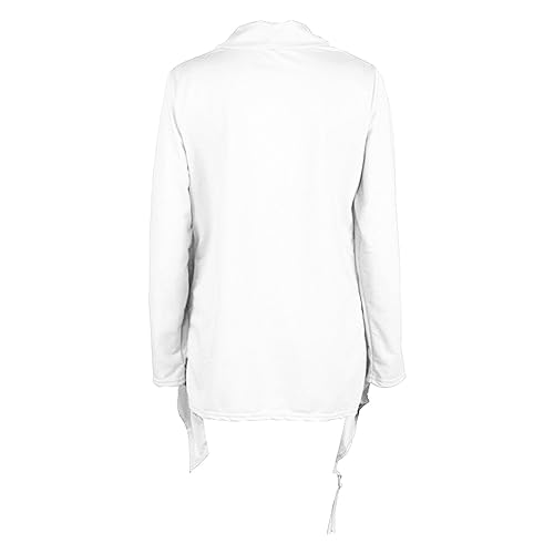 Womens Tassel Hem Sweater Long Cardigan Knitwer Pullover Poncho Coat Casual Loose Crew Neck Speckled Fringe Tunic Tops3