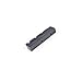 Slotted Nut For 4 Strings Bass Guitar 45.5 x 6 x 8 mm, ABS plastic Black