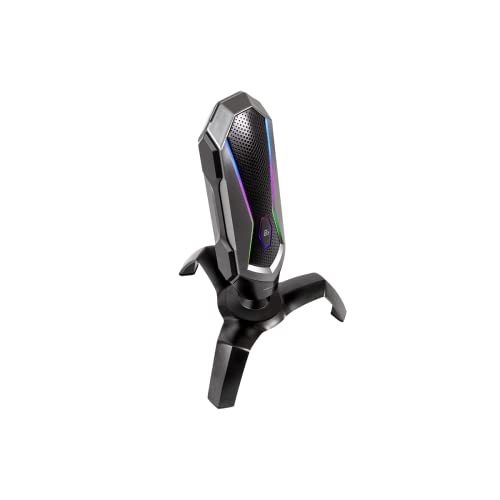 Microphone à condensateur USB noir gaming et streaming Agni - 2