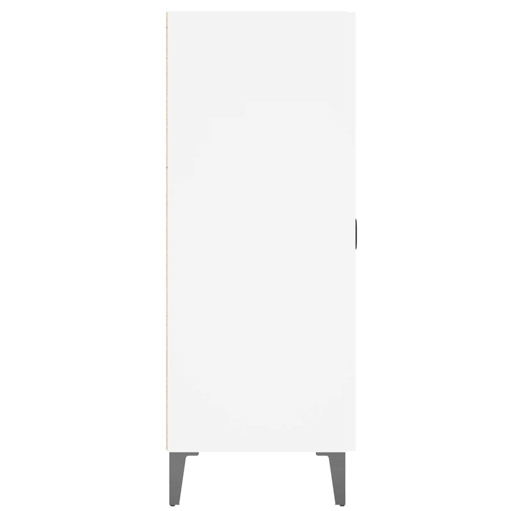 vidaXL Buffet Armoire de Rangement Organisateur de Maison Meuble de Rangement Armoire de Salon Intérieur Blanc 69,5x34x90 cm Bois d'Ingénierie