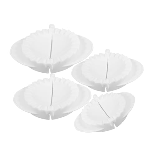 HAKIDZEL Manual Dumpling Maker Kit 4pcs Dumpling Wrappers Maker Dough Roller Machine for Chinese Food