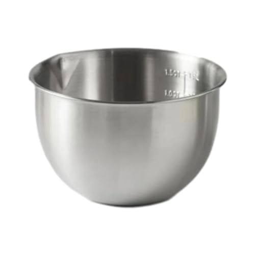 ステンレススチール製深型ミキシングボウル デザート・食品保存用 キッチン調理用 4.5L 銀 4500ml