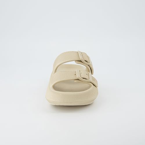 Cushionaire Women's Fame recovery cloud slide with +Comfort