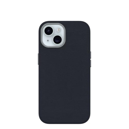Image of OtterBox iPhone 15 Symmetry Series Cactus Leather for MagSafe - Riverside Blue