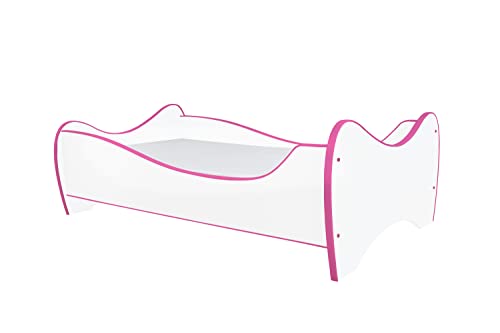 TOPBEDS Cama Infantil con colchón Midi 140 x 70 cm - 6 Colores (Rosa) Cover