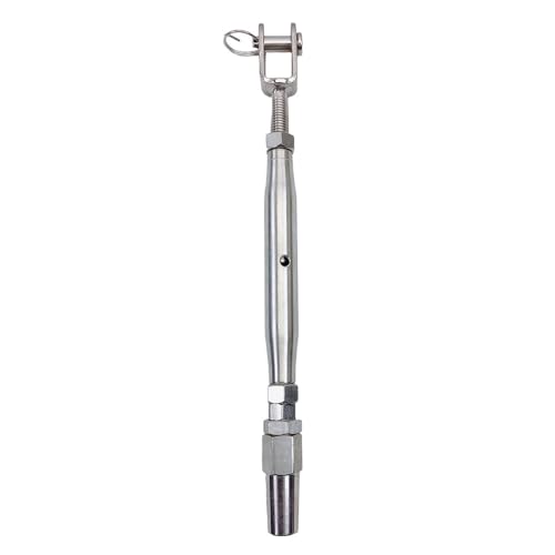 Prolinemax TENSOR QUINAJA Acero inoxidable T316 para cable 3/16" hilo 5/16"-18 longitud total 9.5" miniatura 1